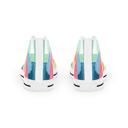 Rainbow canvas shoes |Colorful High Top Sneakers, Vibrant Rainbow Sneakers for Men, Trendy Unisex Footwear, Casual Everyday Shoes, Perfect for Festivals, [...]
