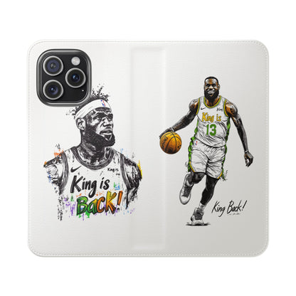 Phone Case, NBA LeBron James King is Back Phone Cover, Durable Case, Gift for Him, Athletic Accessories, Basketball Fans, Sports Phone Case,