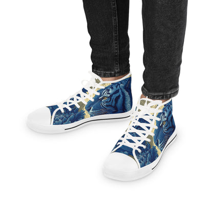 Tiger Sneakers|Faux-Embroidery Print Tiger Sneakers