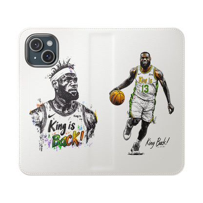 Phone Case, NBA LeBron James King is Back Phone Cover, Durable Case, Gift for Him, Athletic Accessories, Basketball Fans, Sports Phone Case,