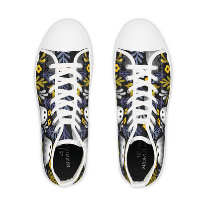 Unique Gift for Halloween, Ghost Canvas Sneakers High Tops｜Halloween Gift for Libra & Pisces