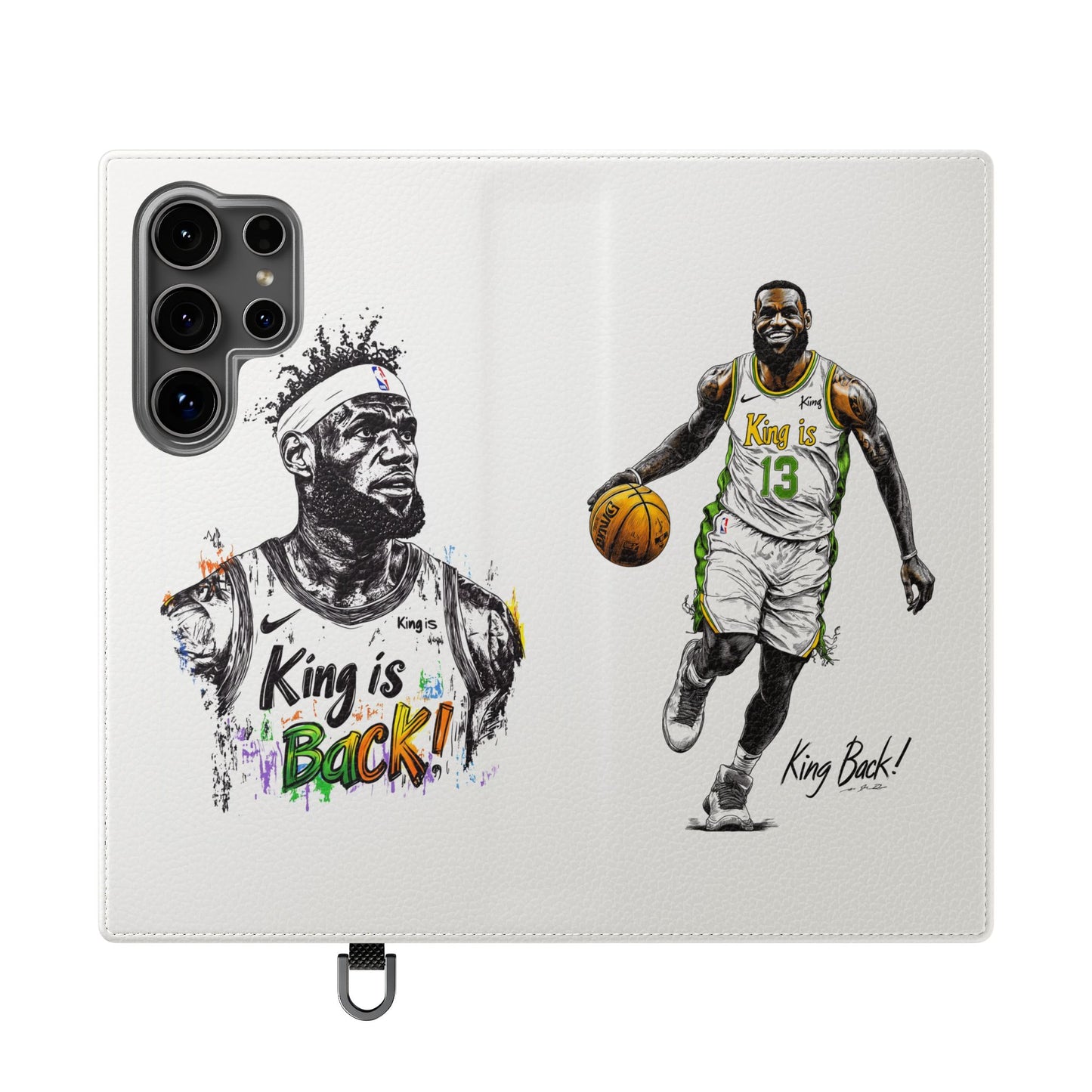 Phone Case, NBA LeBron James King is Back Phone Cover, Durable Case, Gift for Him, Athletic Accessories, Basketball Fans, Sports Phone Case,