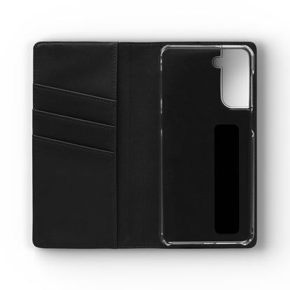 Phone Wallet Flip Case, Lazy Time Girl Design, Stylish Smartphone Case -iPhone case & Samsung Galaxy case, Gift for Her, Phone Accessory