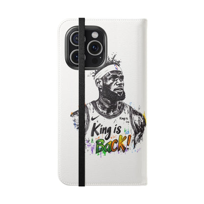 Phone Case, NBA LeBron James King is Back Phone Cover, Durable Case, Gift for Him, Athletic Accessories, Basketball Fans, Sports Phone Case,