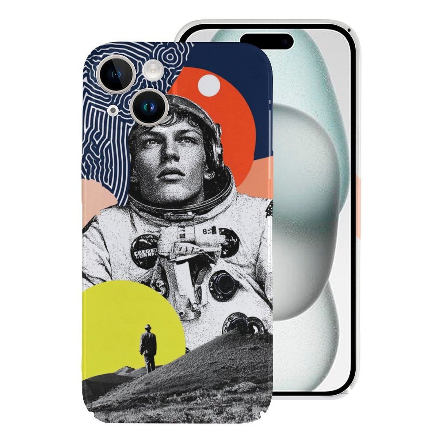 Astronaut Illustration iPhone 15 Case｜Gift for Leo & Sagittarius