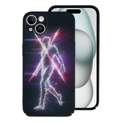 Cosmic Energy Man iPhone 15 Case – Gift for Sagittarius & Aquarius