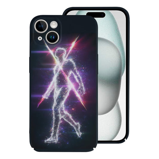 Cosmic Energy Man iPhone 15 Case – Gift for Sagittarius & Aquarius