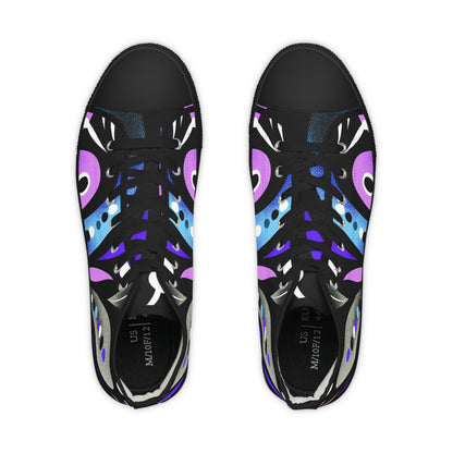 Abstract Art High Top Sneakers Streetwear Style Gift for Gemini & Aquarius, Colorful Streetwear Shoes, Casual Urban Footwear, Unique Gift for Trendsetters, Fashion-Forward Sneakers