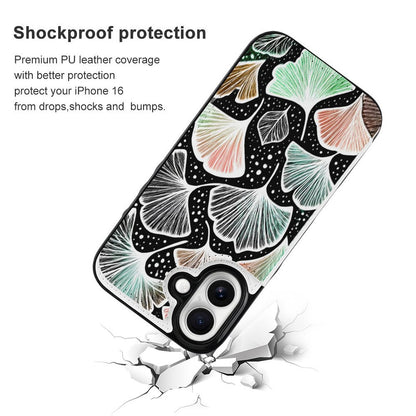 Ginkgo Leaf iPhone 16 Wallet Case | Gift for Virgo & Pisces