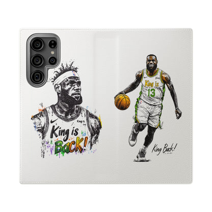 Phone Case, NBA LeBron James King is Back Phone Cover, Durable Case, Gift for Him, Athletic Accessories, Basketball Fans, Sports Phone Case,