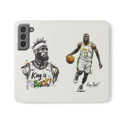 Phone Case, NBA LeBron James King is Back Phone Cover, Durable Case, Gift for Him, Athletic Accessories, Basketball Fans, Sports Phone Case,