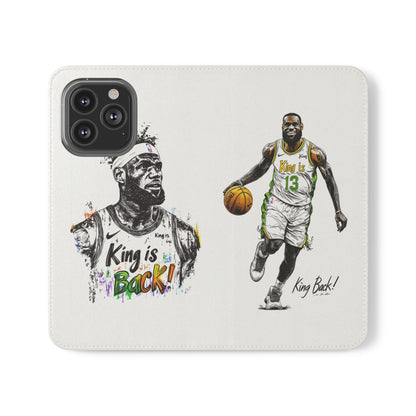 Phone Case, NBA LeBron James King is Back Phone Cover, Durable Case, Gift for Him, Athletic Accessories, Basketball Fans, Sports Phone Case,