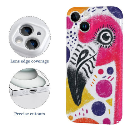 Colorful Flamingo iPhone 15 Case – Funky Art Gift for Leo Girls
