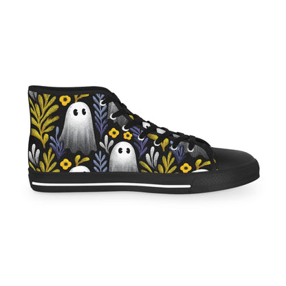 Unique Gift for Halloween, Ghost Canvas Sneakers High Tops｜Halloween Gift for Libra & Pisces