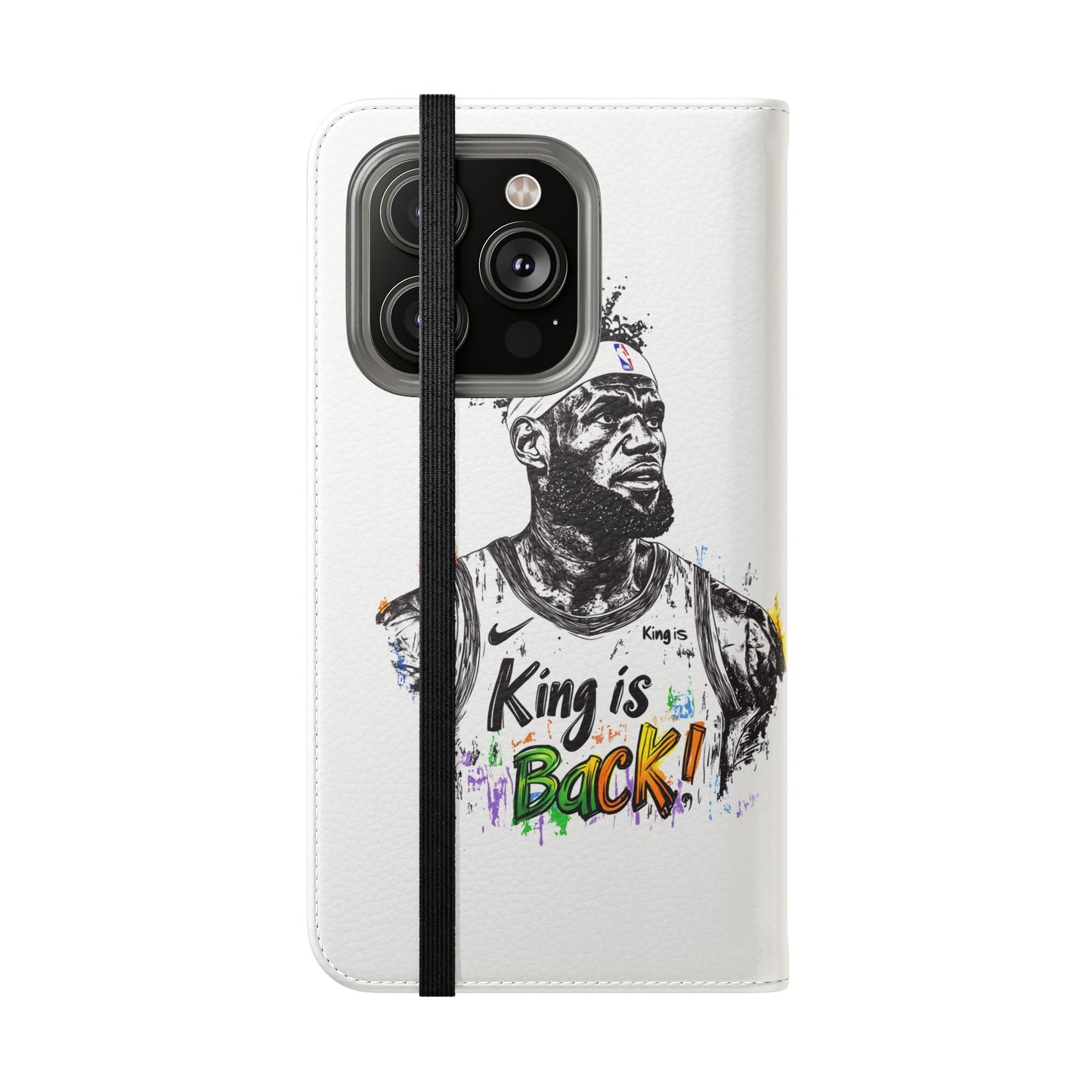 Phone Case, NBA LeBron James King is Back Phone Cover, Durable Case, Gift for Him, Athletic Accessories, Basketball Fans, Sports Phone Case,