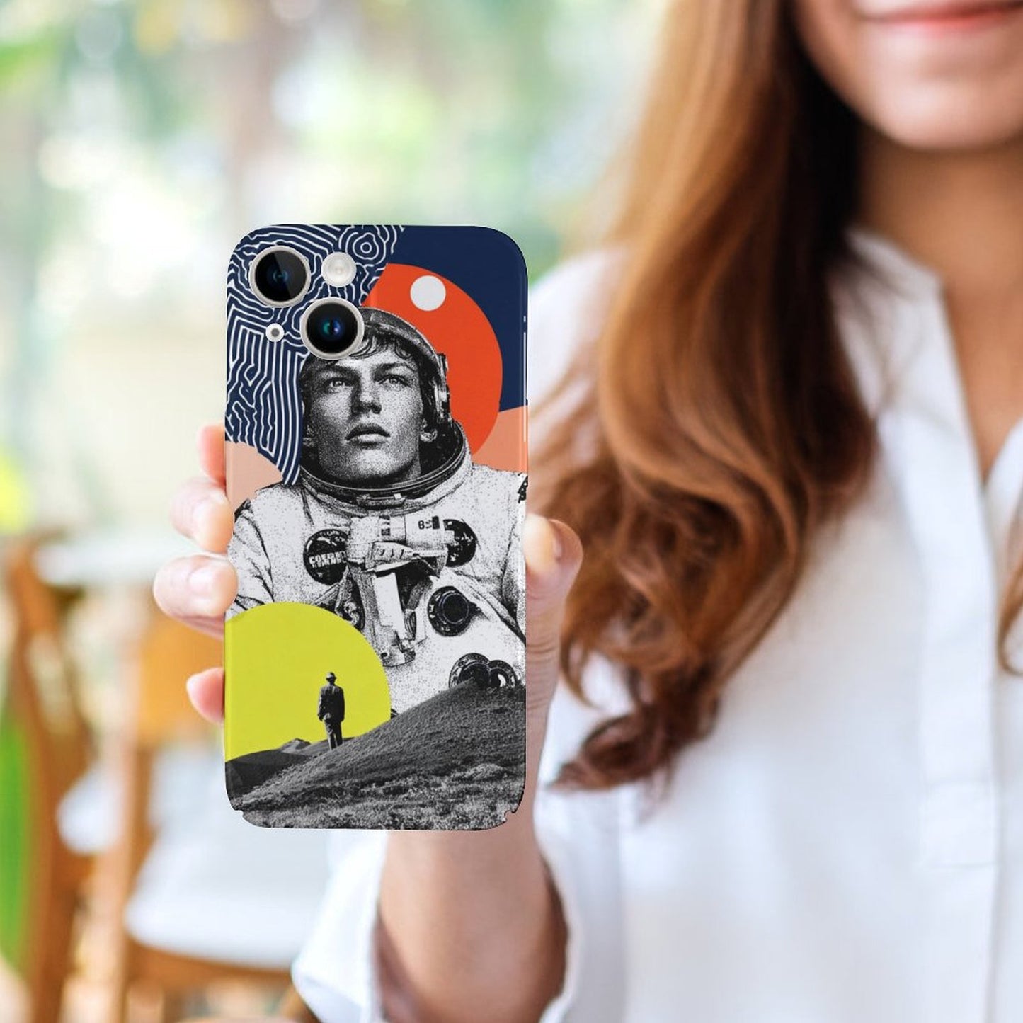 Astronaut Illustration iPhone 15 Case｜Gift for Leo & Sagittarius