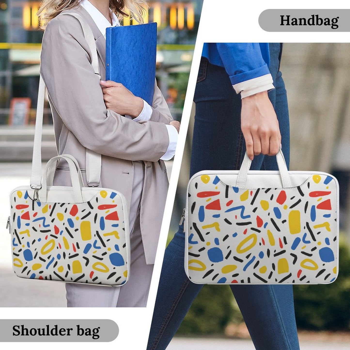 Stylish Shoulder Bag Set, Colorful Laptop Bag Sleeve, Travel-Friendly Luggage Accessories - Model-93668-A-25032905