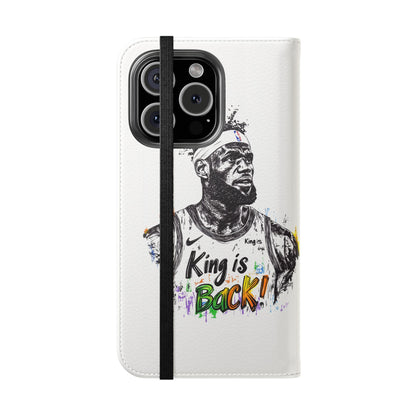 Phone Case, NBA LeBron James King is Back Phone Cover, Durable Case, Gift for Him, Athletic Accessories, Basketball Fans, Sports Phone Case,