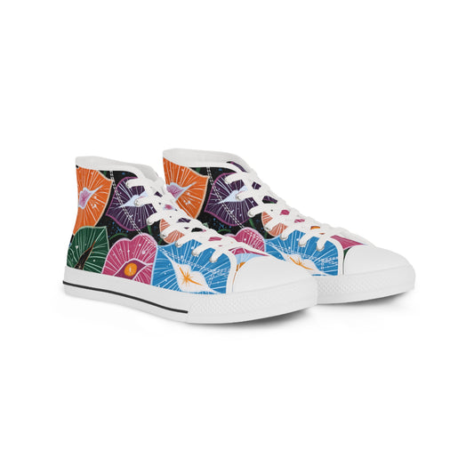 High Top Sneakers - Vibrant Art Shoes for Creative Souls