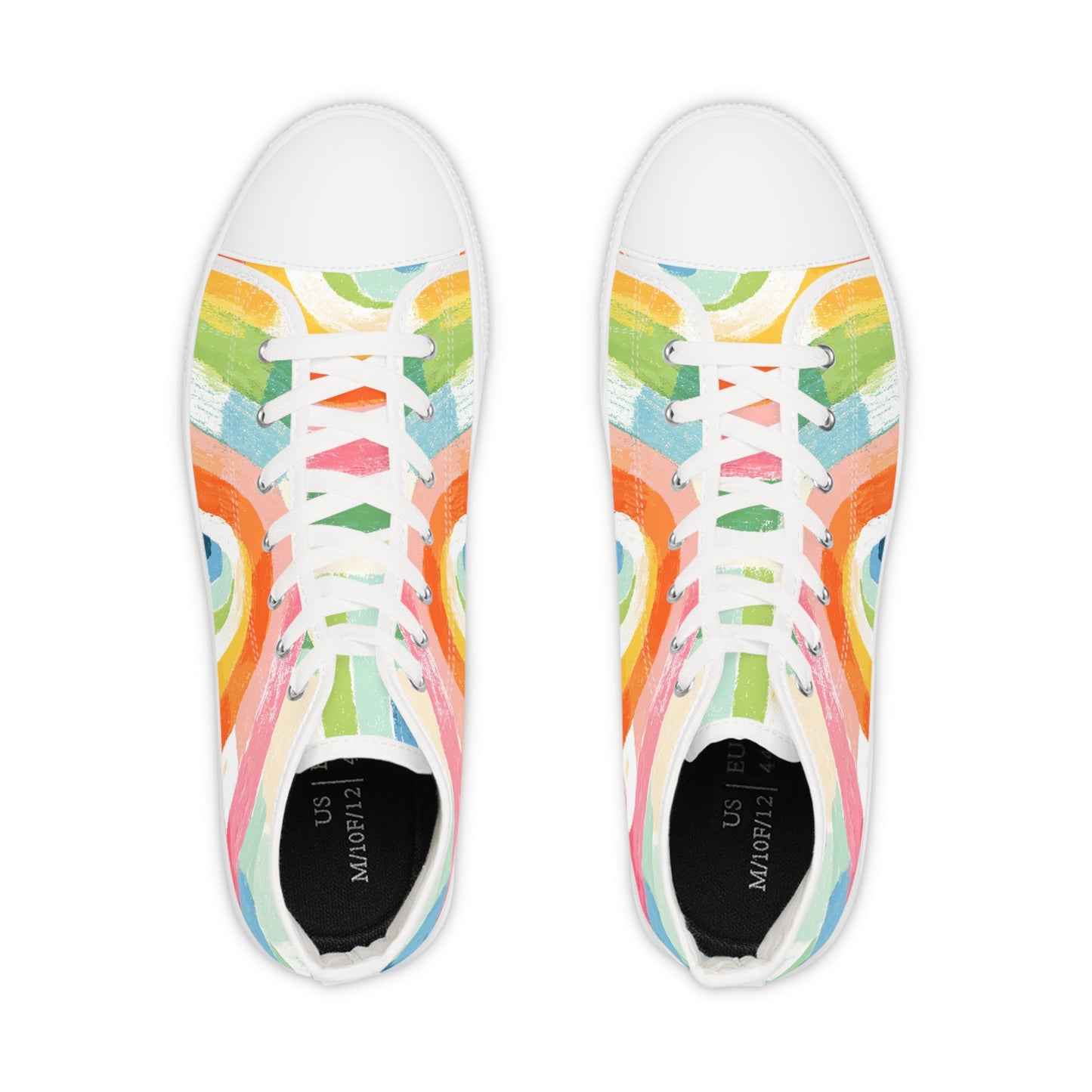 Rainbow canvas shoes |Colorful High Top Sneakers, Vibrant Rainbow Sneakers for Men, Trendy Unisex Footwear, Casual Everyday Shoes, Perfect for Festivals, [...]