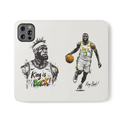 Phone Case, NBA LeBron James King is Back Phone Cover, Durable Case, Gift for Him, Athletic Accessories, Basketball Fans, Sports Phone Case,