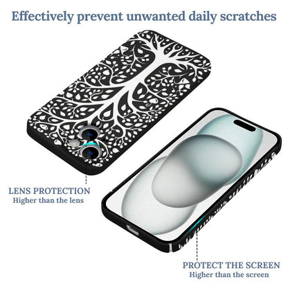Minimalist Tree of Life iPhone 13/14/15 Case – Gift for Capricorn & Virgo