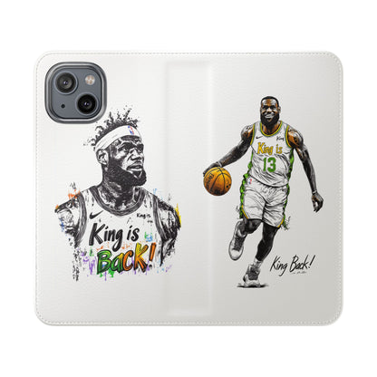 Phone Case, NBA LeBron James King is Back Phone Cover, Durable Case, Gift for Him, Athletic Accessories, Basketball Fans, Sports Phone Case,