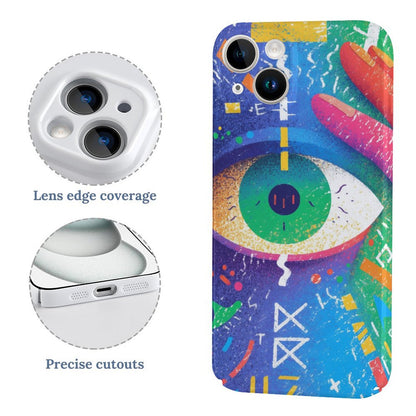 Psychedelic Eye Totem iPhone 15 Case – Gift for Gemini & Aquarius