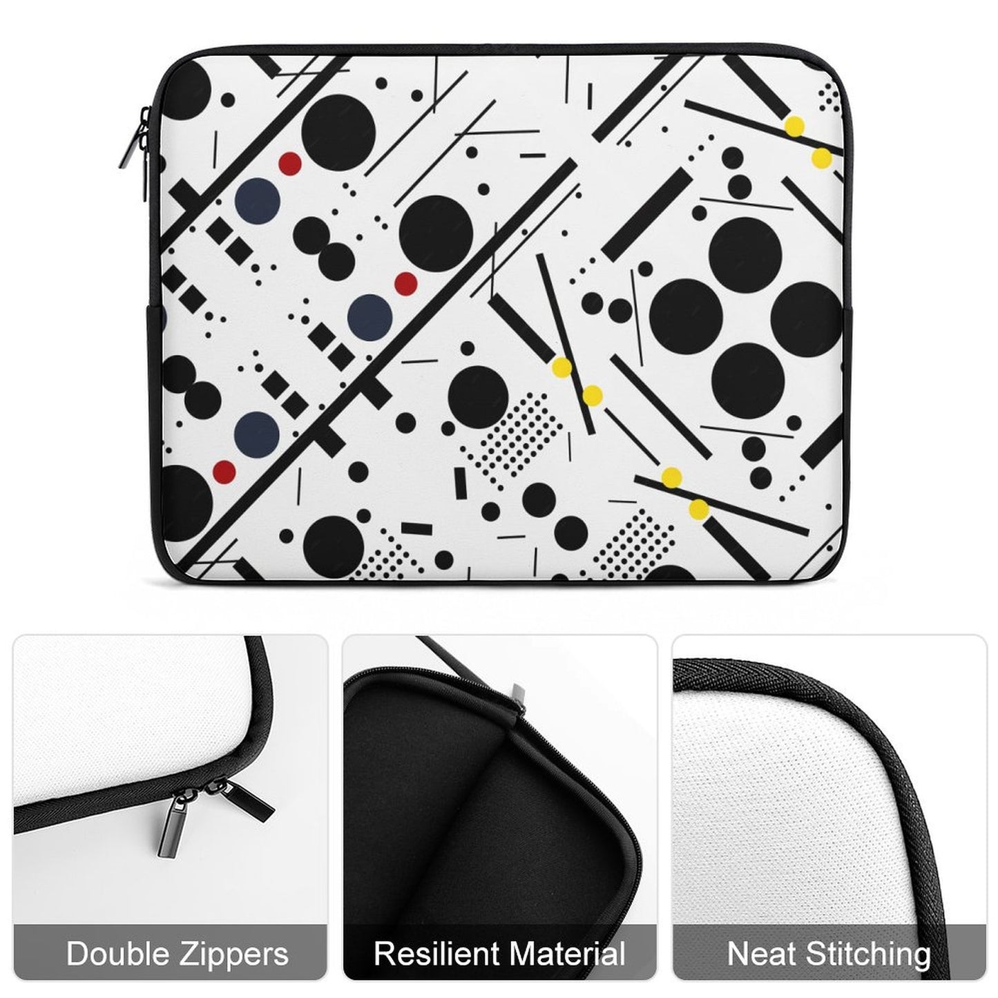 Minimalist Geometric Laptop Sleeve|Laptop Bag｜Gift for Aquarius & Gemini