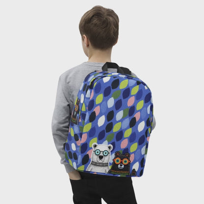 Boho Aesthetic Cute Bear Backpack Special Back to School Gift -  Minimalist Backpack